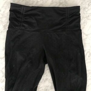 Lululemon Ruched Leggings w/ Zipper